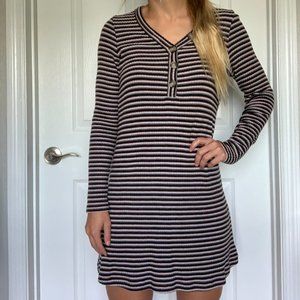 Striped, Long-Sleeved American Eagle Dress
